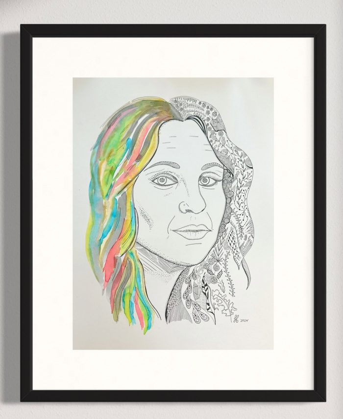 Jess Bracey Art Secret Sitter portrait