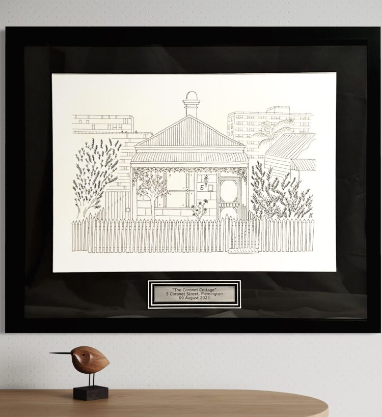 Jess Bracey Art Custom house sketch